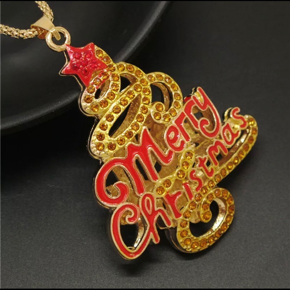 🎄🆕 Betsey Johnson Style - Christmas Tree Necklace - Picture 2 of 6